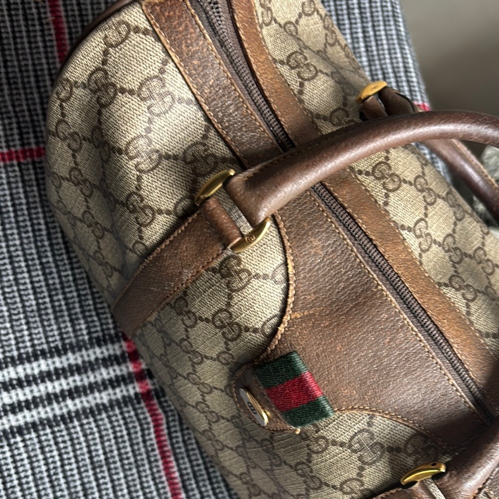 Gucci Brown Monogram Handbag - Picture 10 of 15